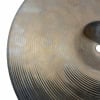 Close-up of Sabian AA 13in Fusion Hats cymbals showing detailed grooves and finish.