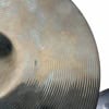 Close-up of Sabian AA 13in Fusion Hats cymbals showing detailed grooves and finish.