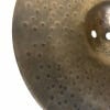 Close-up of Sabian AA 13in Fusion Hats cymbals with textured surface.