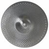 UFO 10-inch splash cymbal with perforated design for drumming.