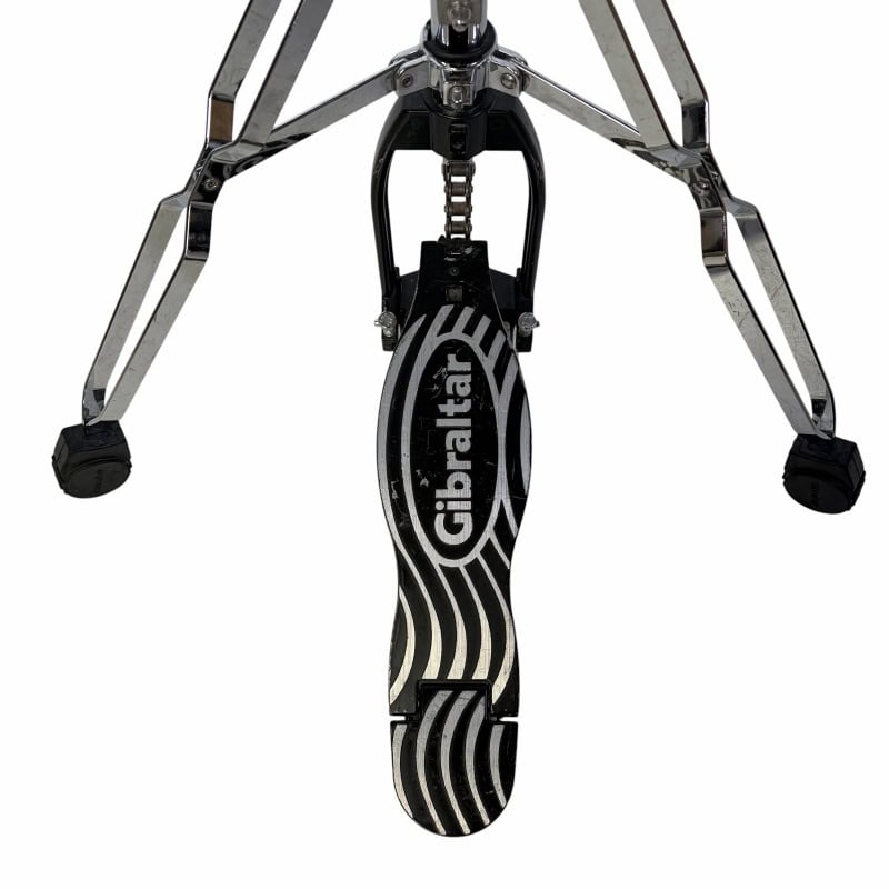 Gibraltar hi-hat stand with foot pedal and tripod base for drum kits.