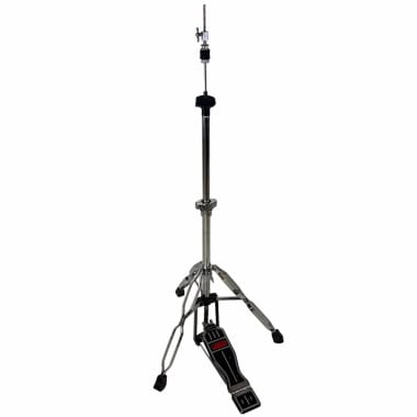 Professional drum hi-hat stand with pedal and adjustable height.
