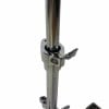 Close-up of a Cannon hi-hat stand for drum kits, metal construction.