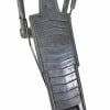 Close-up of vintage Tama bass drum pedal with belt drive system.