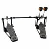 Mapex double bass pedal with adjustable footboards and beaters for drumming.