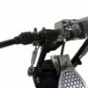 Close-up of Mapex double bass pedal with chain drive and footplate.