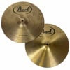 Pearl 14-inch hi-hat cymbals for drum kit, professional quality percussion instruments.