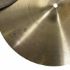 Close-up of Pearl 14-inch hi-hats cymbals for drumming.