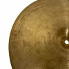 Close-up of Pearl 14-inch hi-hats cymbals for drumming.