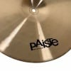 Close-up of Paiste PST8 14-inch medium hi-hats cymbal with logo visible.