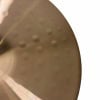 Close-up of Paiste PST8 14-inch medium hi-hat cymbals with textured surface.