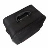 Black Pearl double pedal drum case with handle for transport.