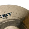 Close-up of Zildjian ZBT 14-inch HiHats cymbals for drumming.