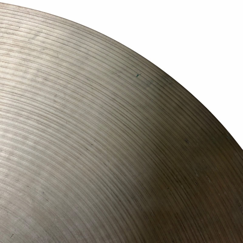 Close-up of a Zildjian A 16in Medium Thin Crash cymbal showing detailed grooves.