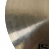 Close-up of a shiny Istanbul Xist 19-inch Brilliant Crash cymbal surface.