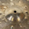 Close-up of Istanbul Xist 19in Dry Dark Brilliant Crash cymbal.