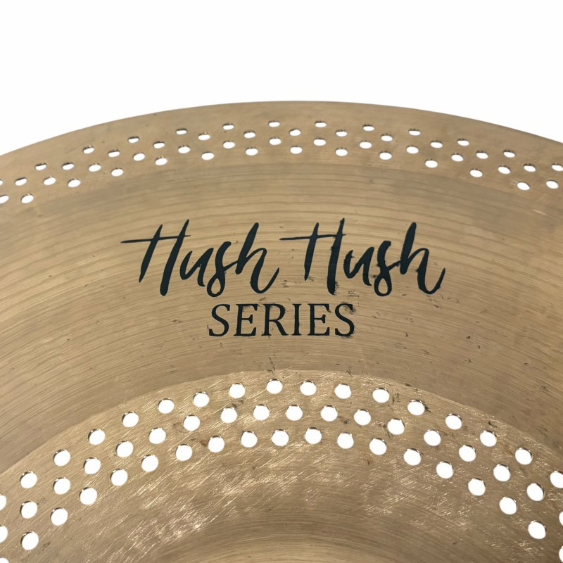 Hush Hush Series 20-inch ride cymbal with perforations for drummers.
