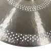 Close-up of Aegean Hush Hush 20in Ride cymbal with perforations.