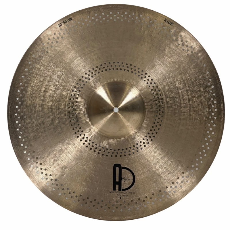 Aegean Hush Hush 20-inch ride cymbal for drummers and percussionists.