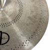 Close-up of Agean Hush Hush 20in Ride cymbal with perforations.