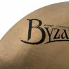 Close-up of Meinl Byzance 20-inch China cymbal with logo visible.