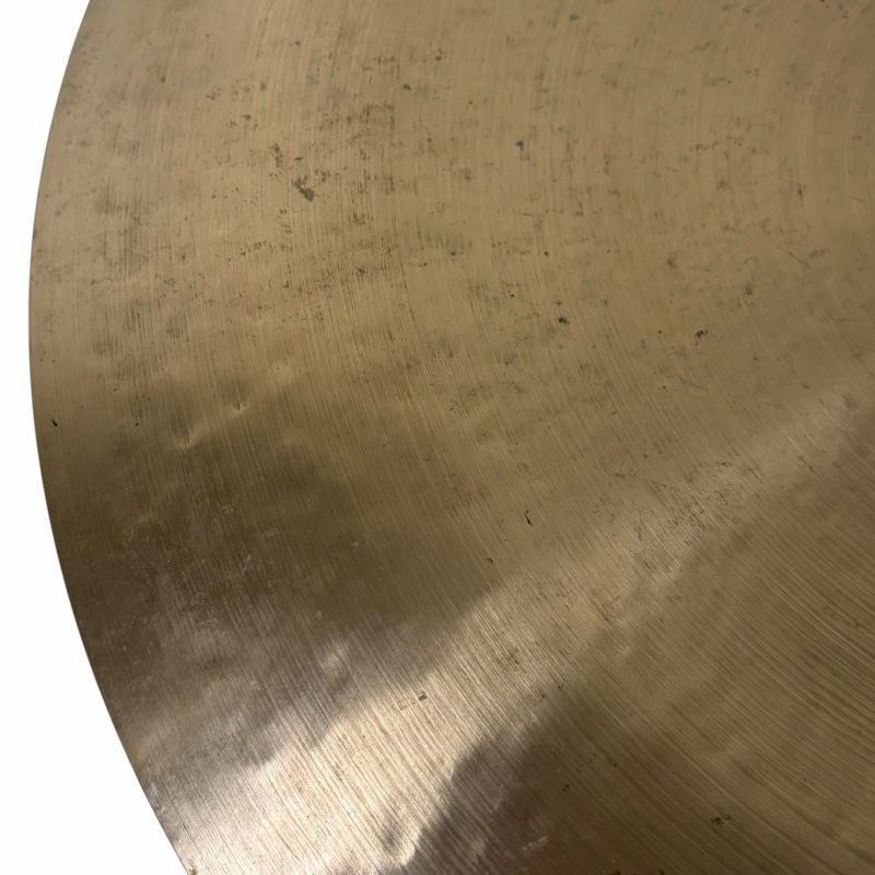 Close-up of a Meinl Byzance 20in China cymbal showing surface details.