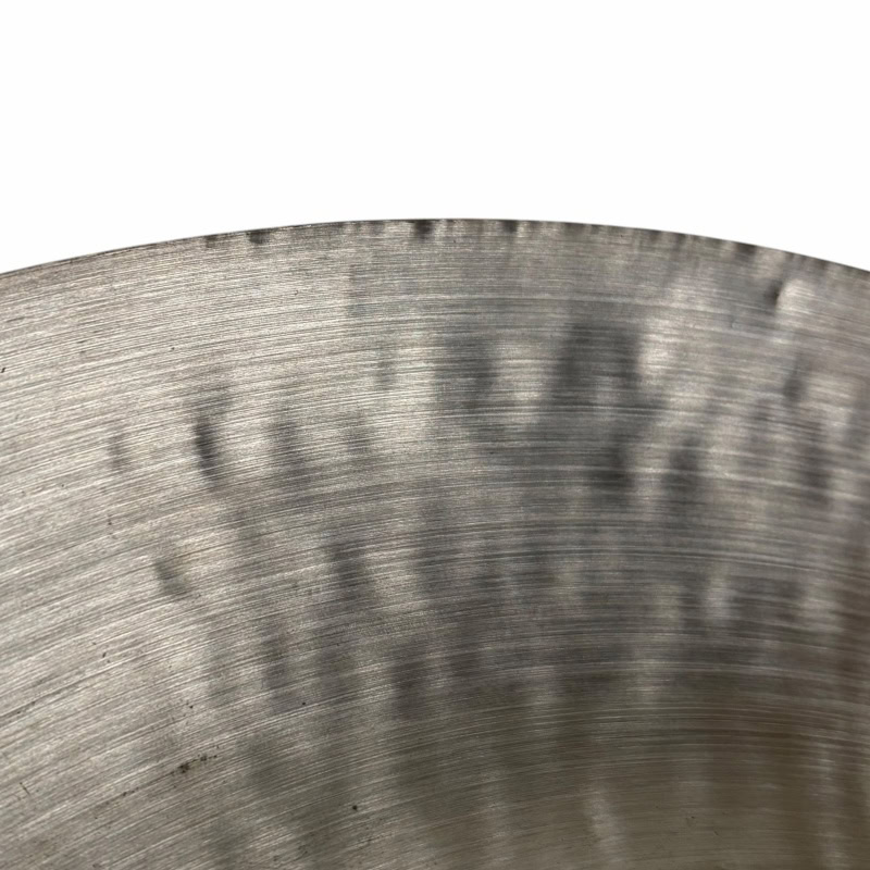 Close-up of Meinl Byzance 20in China cymbal surface details.