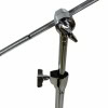 Close-up of Mapex B400 boom cymbal stand with adjustable arm and chrome finish.