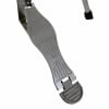 Close-up of a professional tempo hi-hat stand pedal for drum kits.