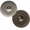 Pair of WHD 14-inch low volume hi-hat cymbals for drumming.