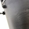 Close-up of black drum shell with textured finish from Mapex Meridian Black.