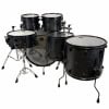 Mapex Meridian Black 6-piece drum shell pack for professional drummers.
