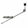 Drum cymbal boom arm with clamp for secure positioning.