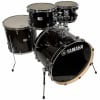 Yamaha Stage Custom 4-piece drum set in Raven Black for drummers.
