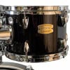 Yamaha Stage Custom 4-piece shell pack in Raven Black with chrome hardware.