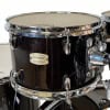 Yamaha Stage Custom 4-piece shell pack in Raven Black for drumming.