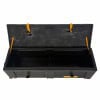 Durable hardware case with wheels for drum equipment storage and transport.