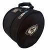 Black drum rim case with handle and logo for drum accessories.