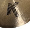 Zildjian K Custom 22-inch Dark Ride cymbal with logo close-up.