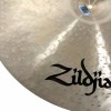 Close-up of Zildjian K Custom 22in Dark Ride cymbal with logo.
