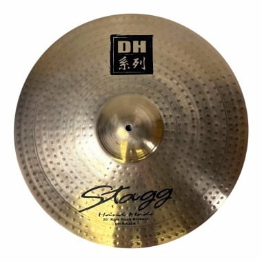 20-inch Stagg Rock Ride Cymbal with brilliant finish and DH logo.