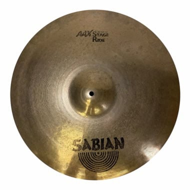 Sabian Aax 20in Stage Ride Cymbal for professional drummers.