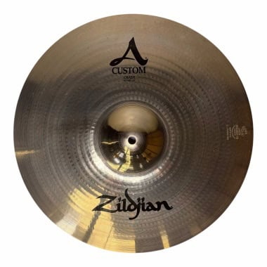 Zildjian A Custom 16-inch crash cymbal for drumming and percussion.