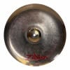 Close-up of Zildjian Oriental 14in China Trash Cymbal with logo visible.