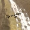 Close-up of Zildjian K Constantinople 20in ride cymbal with low profile.