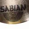 Sabian B8 Ride cymbal with logo and concentric circle design.