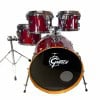 Gretsch Renown 22-inch drum shell pack with hardware and cymbal stand.