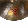 Close-up of Zildjian Oriental 14in China Trash Cymbal with logo.