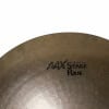 Close-up of Sabian Aax 20in Stage Ride Cymbal with logo visible.