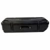 Black hardware case for drum equipment with secure latches and handle.